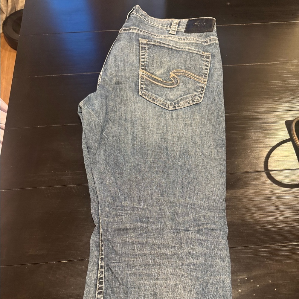 Silver Jeans Men's Light Blue Bootcut Denim